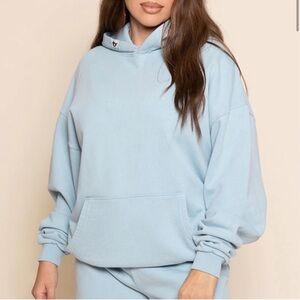 Thirty Years TY Hoodie Hooded Sweatshirt Blue Made in USA Size Large